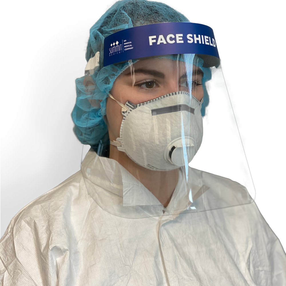 EZ Face Shield Box of 50 Summit Medical, An Innovia Medical Company