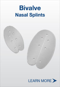 Bivalve Nasal Splints